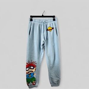 Nickelodeon  Rugrats Sweat Pants Light Blue Size Small